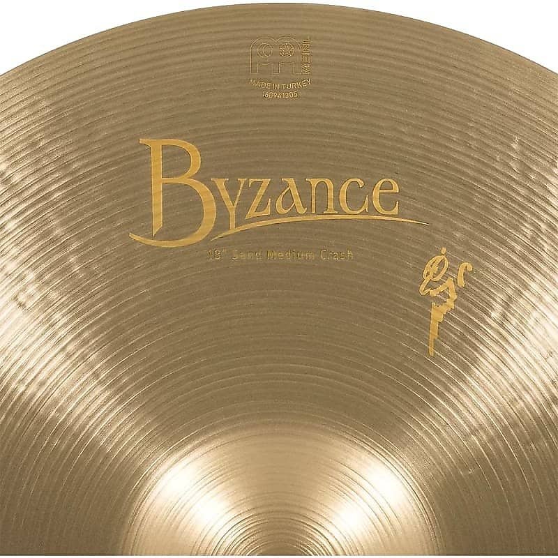 Meinl B18SAMC 18" Byzance Vintage Sand Medium Crash Cymbal w/ Video Demo
