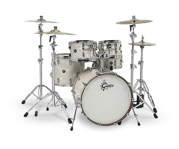 Gretsch RN2-E825-VP 10/12/16/22 Renown Drum Kit Set in Vintage Pearl w/ Matching 14