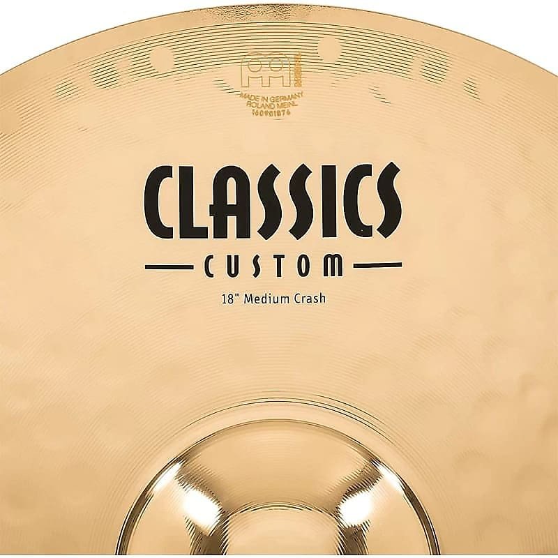 Platillo crash mediano de 18" Meinl Classics Custom Brilliant CC18MC-B