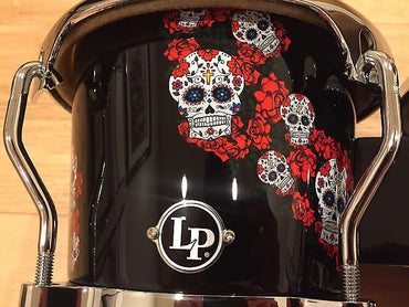 Juego de bongós de fibra de vidrio con la firma de Karl Perazzo LP Latin Percussion LP794X-KP