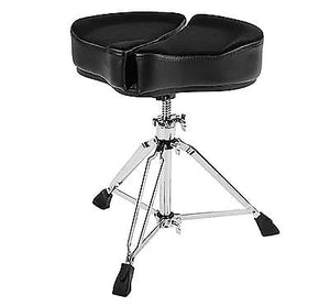 Ahead SPG-BL3 Spinal-G Drum Throne in Black Cloth Top & Leather Side w/ 3 Legged Base *IN STOCK*