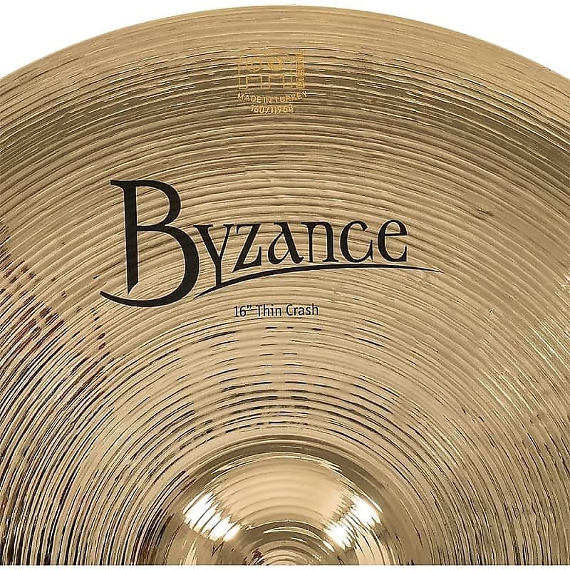Platillo crash fino Meinl Byzance Brilliant B16TC-B de 16"