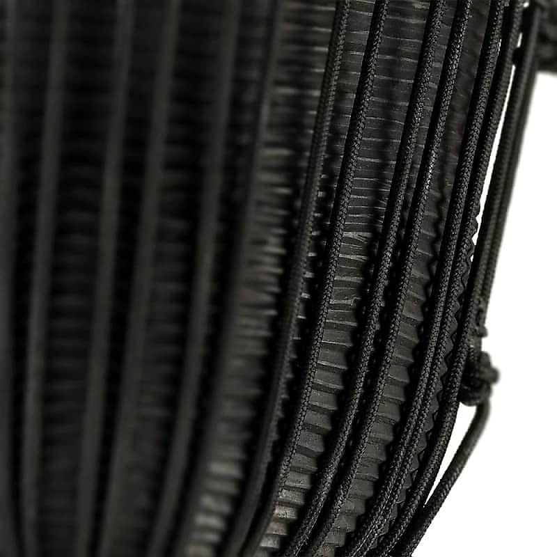 Djembe de madera negra afinado con cuerda Meinl HDJ3-L de 12" de la serie Headliner, serie Black River