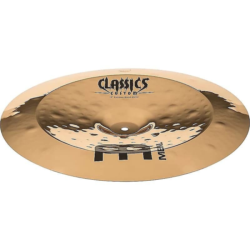 Platillo chino Meinl CC18EMCH-B Classics Custom Brilliant Extreme Metal de 18" con enlace de video