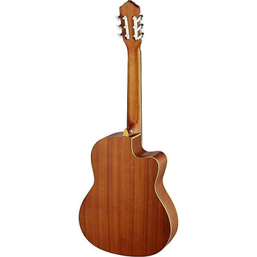 Guitarra de cuerdas de nailon para zurdos Ortega Guitars RCE131L Family Pro A/E con funda de transporte y vídeo (pedido por adelantado)