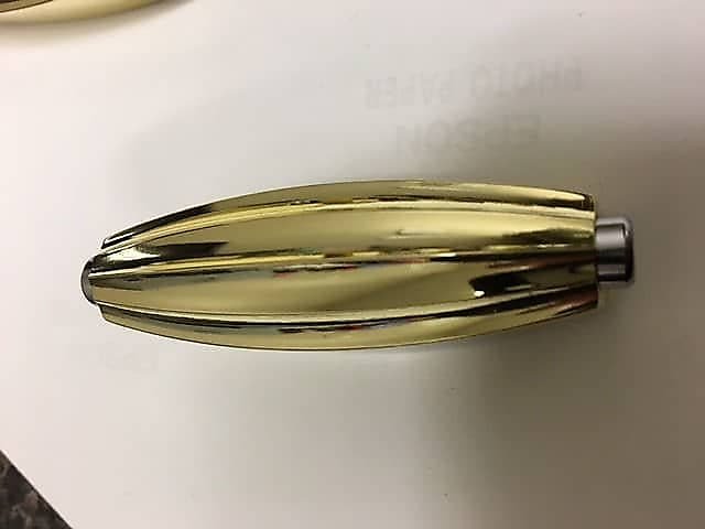 Set of 10 Slingerland Radio King Brass Plated Streamline Double Ended Snare Drum Lugs