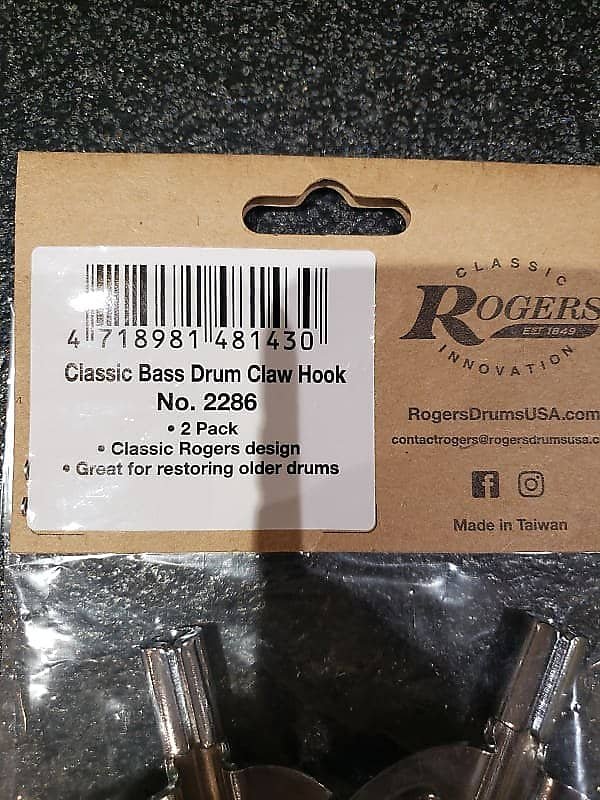 Rogers 2-Pack Classic Bass Drum Claw Hooks – Bentley's Drum Shop