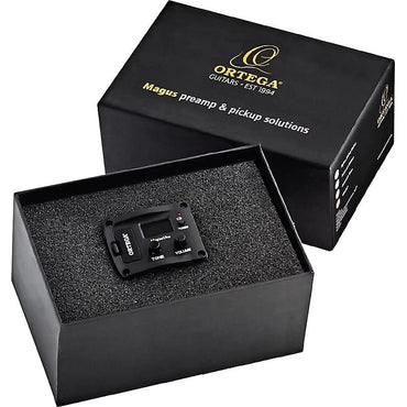 Sistemas de ukelele MagusUke de Ortega Guitars Sistema de preamplificador de ukelele piezoeléctrico con afinador incorporado