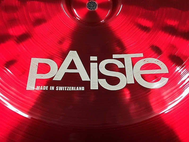 Platillo Paiste Color Sound Serie 900 de 16" de China roja *EN STOCK*