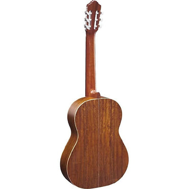 Guitarra acústica con cuerdas de nailon y tapa de cedro de la serie tradicional Ortega Guitars R220, con funda de transporte y vídeo