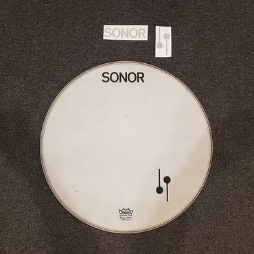 Sonor Black Vintage 70s Logo Replacement Stickers