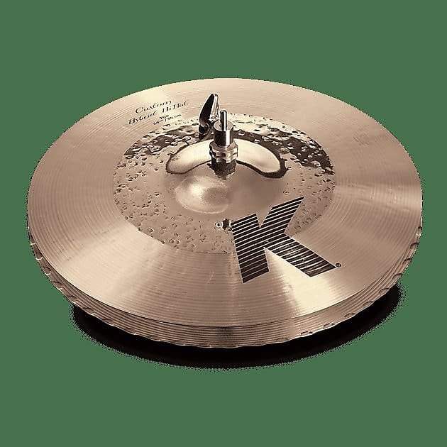 Par de platillos Zildjian K1224 de 14,25" y estilo híbrido K Custom con enlace de video