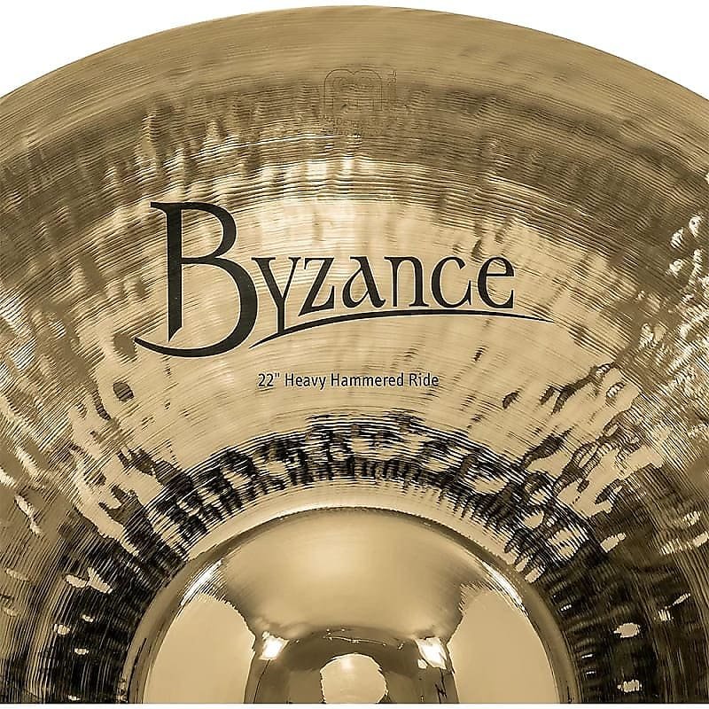 Meinl Byzance Brilliant B22HHR-B Platillo Ride martillado pesado de 22"