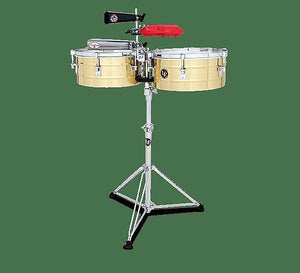 LP Latin Percussion LP257-B Tito Puente 14/15 Brass Timbale Set