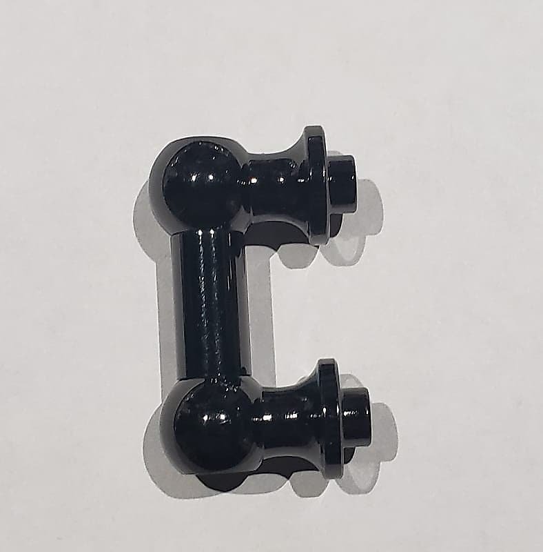 Cosse de tube en nickel noir de 1" avec vis de support