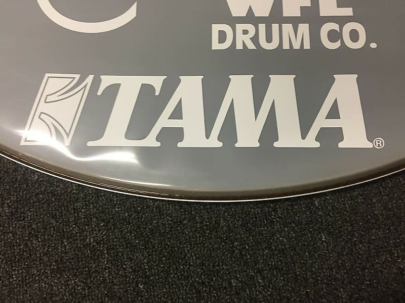 TAMA White Replica Logo Vintage Replacement Sticker (Hi Quality 3M!)