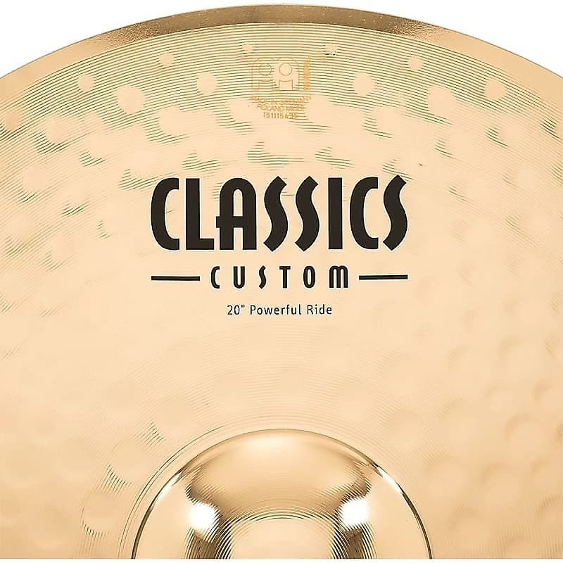 Potente platillo ride Meinl Classics Custom Brilliant CC20PR-B de 20"