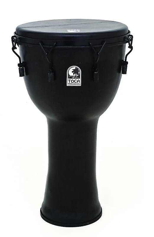 Toca Freestyle Black Mamba Mechanically Tuned 14’’ Djembe with Bag (SFDMX-14BMB)
