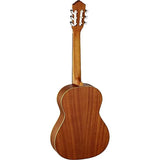 Ortega Guitars R122-7/8 Family Series Cedar Top 7/8-Size Nylon String Guitar w/ Gig Bag