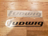 Ludwig Mid-70s Black Logo Sticker