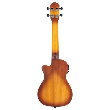 Ukelele de concierto A/E de la serie Earth RUDAWN-CE de Ortega Guitars en color Dawn Sunburst