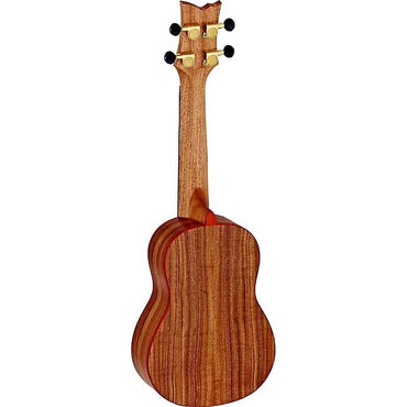 Ukelele de concierto con tapa de acacia de la serie Timber RUACA-CC de Ortega Guitars con enlace de video