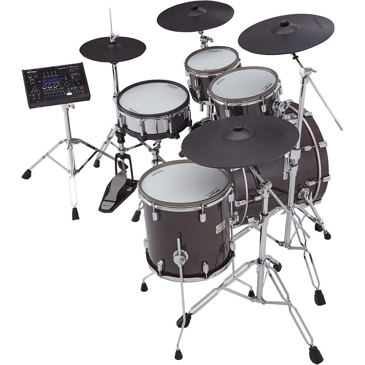 Roland VAD706 V-Drums Acoustic Design Electronic Drum Set Gloss Ebony