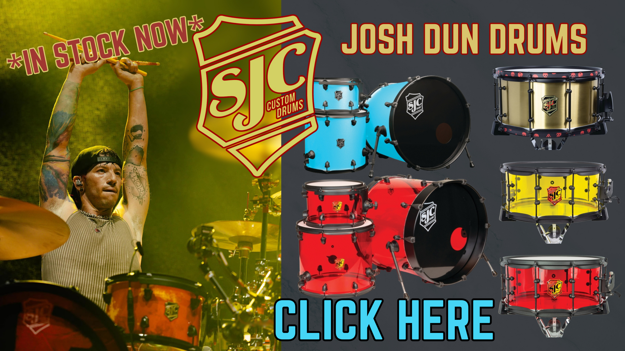 SJC Drums Josh Dun Collection