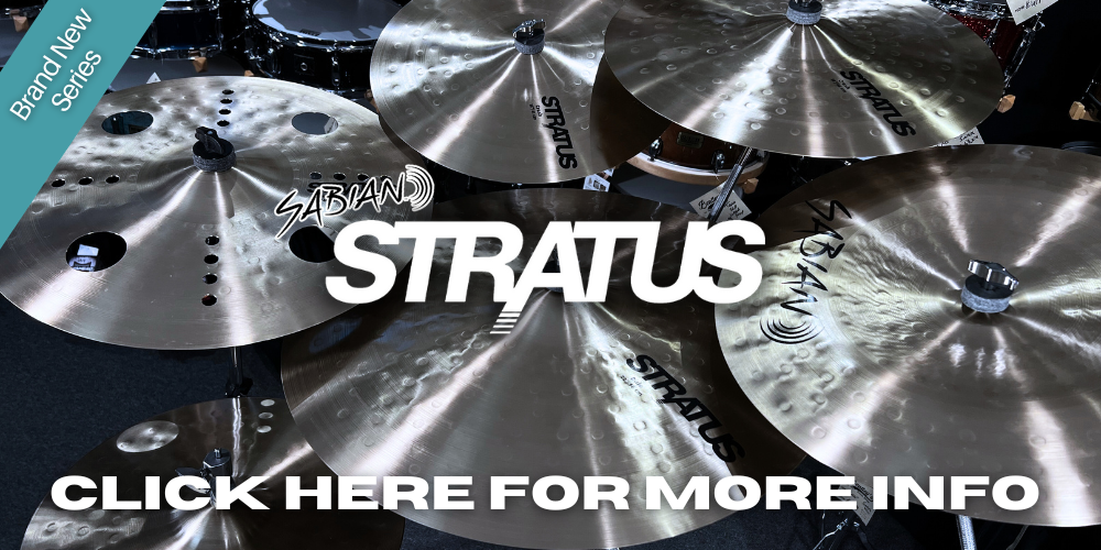 Nouveauté 2024 Les cymbales Sabian Stratus *EN STOCK MAINTENANT