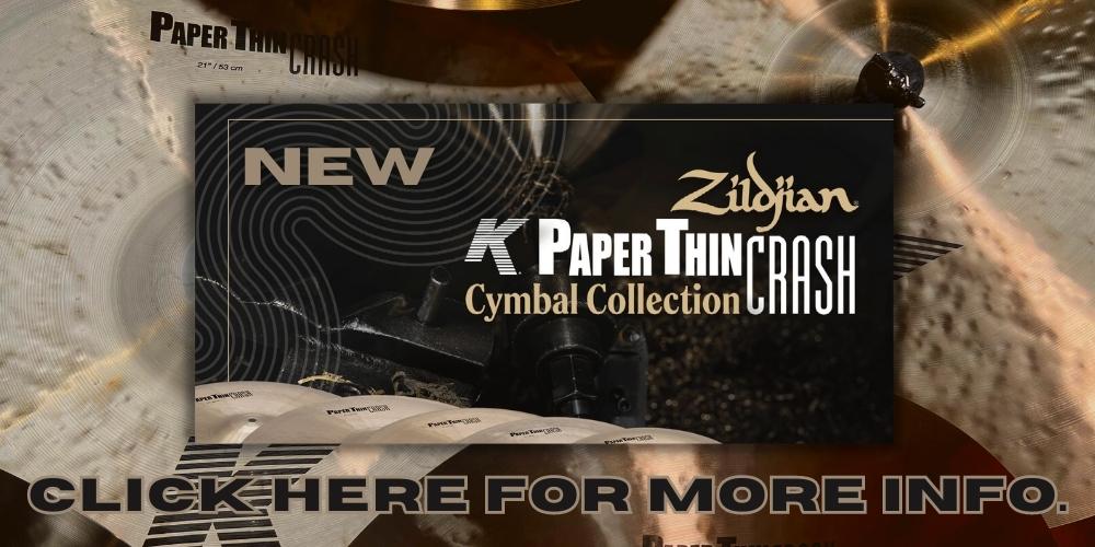 NOUVEAU Zildjian K Paper Thin Crashes *EN STOCK