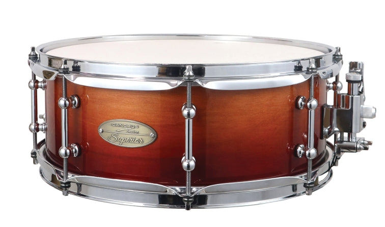 Canopus Session Superior 5.5x14 Snare Drum in Russet Brown Fade Lacquer