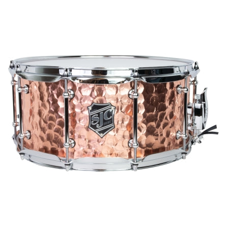 ~NEW!~ SJC Alpha Series 1.2mm Polished Hammered Copper 6.5x14 Snare Drum