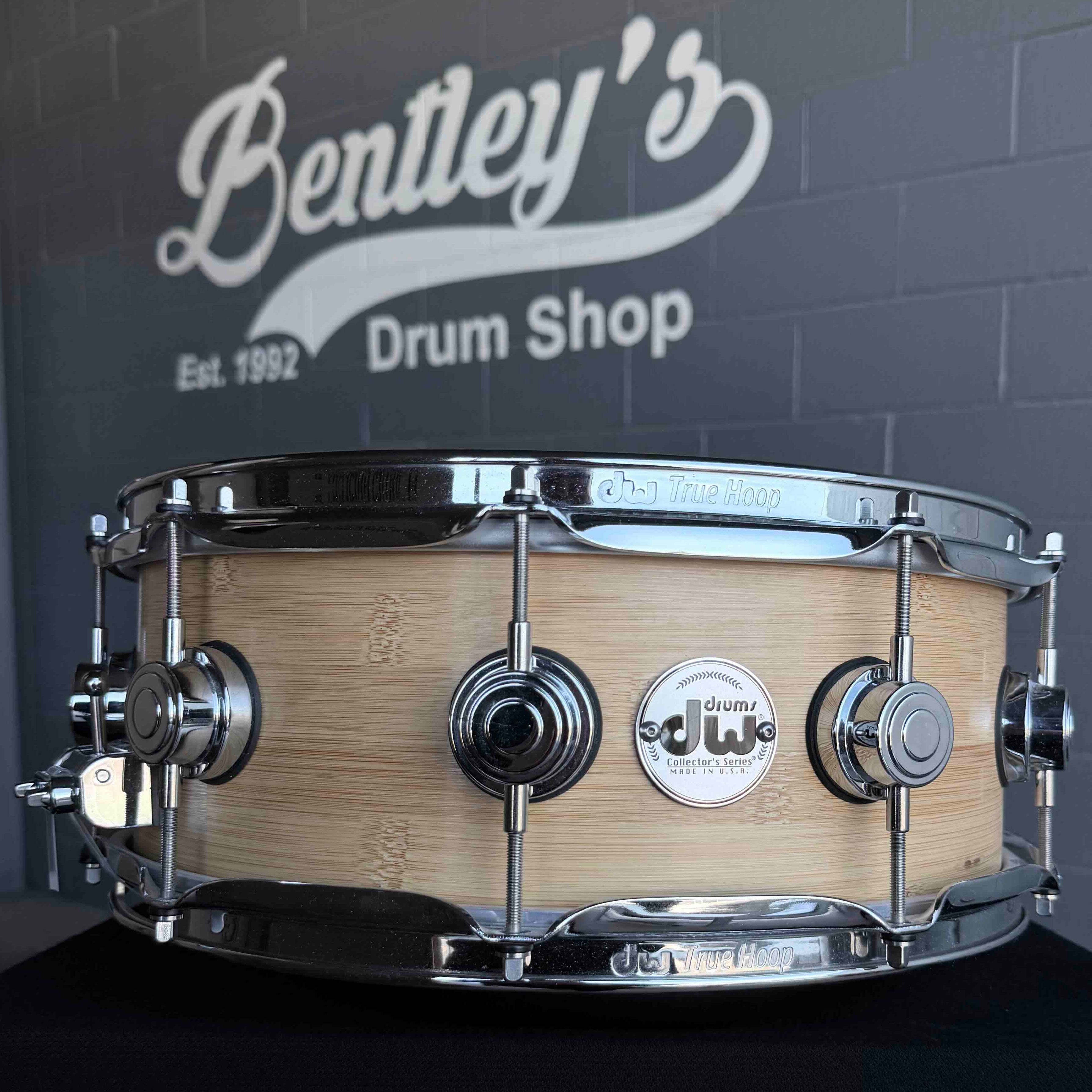 ~WOW!~ DW Collector's Series ECO-X Pure Bamboo 5.5x14 Snare Drum in Natural Satin Oil w/ Chrome Hardware