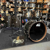 ~WOW!~ DW Collector's Series Pure Walnut 5-Piece 10/12/14/16/22 Drum Kit Set in Ebony Satin Oil with Black Nickel Hardware