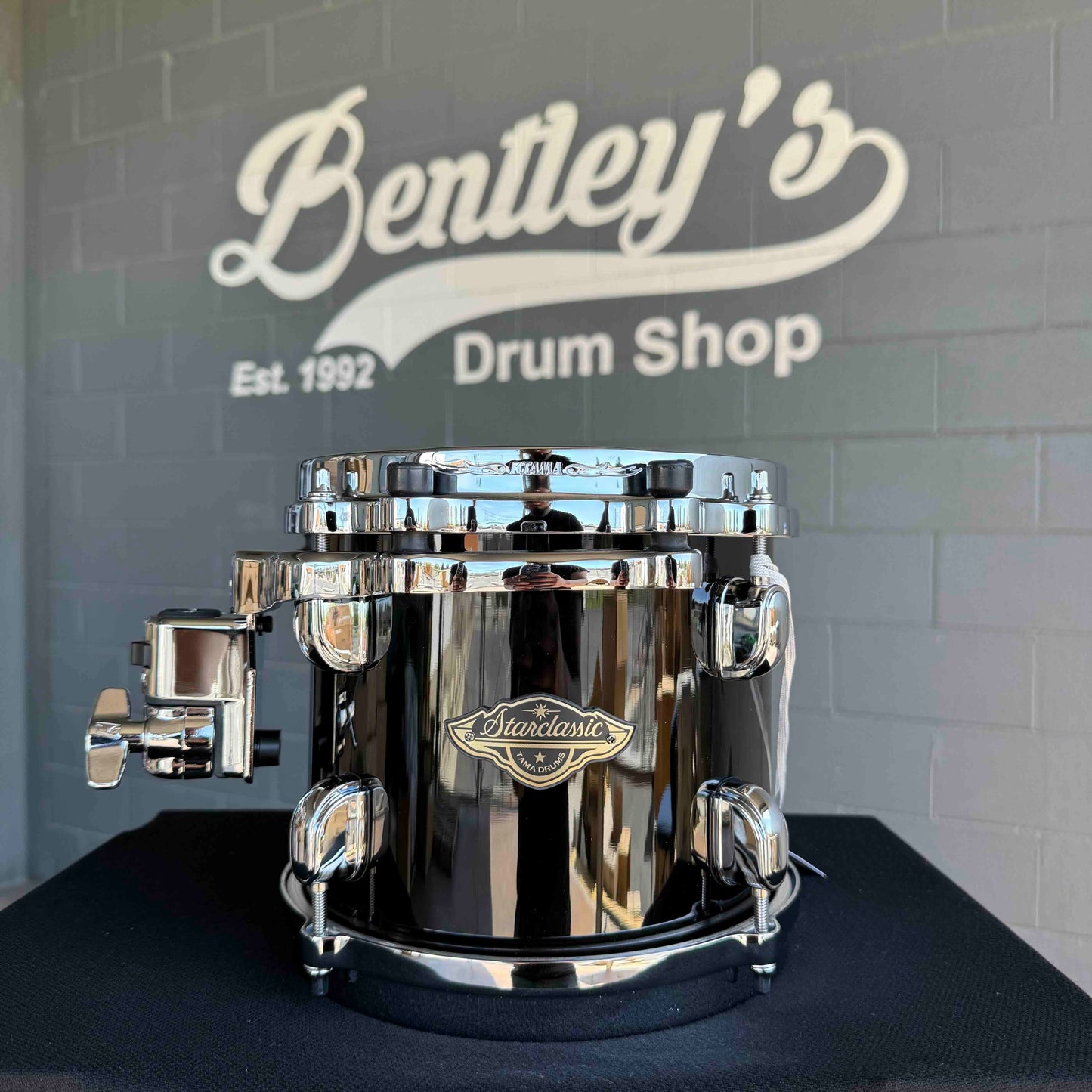 TAMA Starclassic Walnut/Birch 7x8 Rack Tom in Piano Black Lacquer with Chrome Hardware