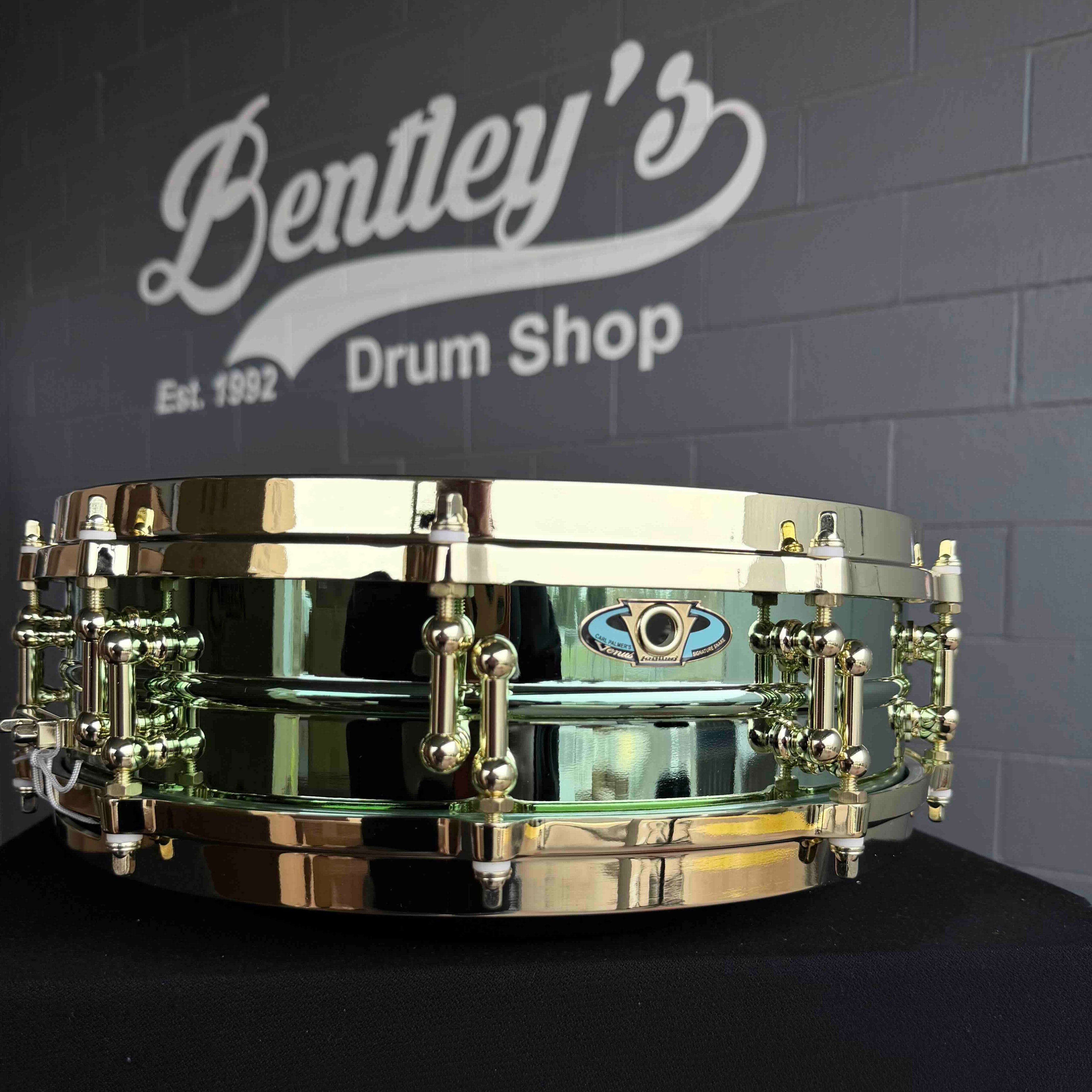 Ludwig LW0414CP Carl Palmer 'Venus' Signature 3.7x14" Brass Piccolo Snare Drum *IN STOCK*