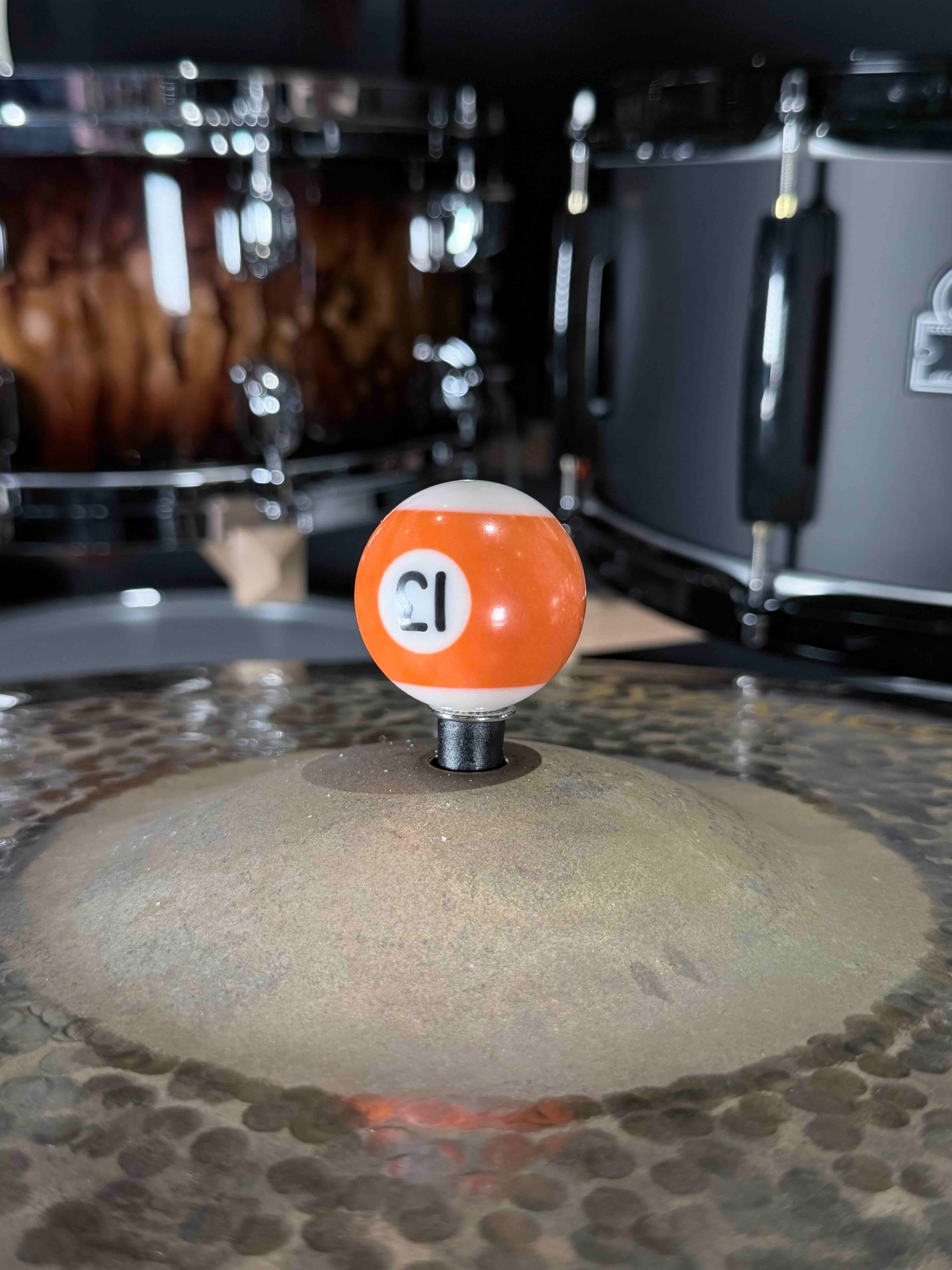 ~NEW~ Bentley's Drum Shop 8mm Small Billiard Pool Ball Cymbal Toppers