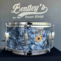 ~NEW~ Slingerland RadioKing Artist Series 6.5x14 Mahogany/Poplar Snare Drum in Black Diamond Pearl with Nickel Hardware