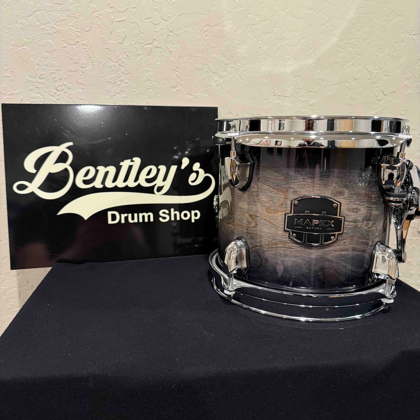 ~NEW!~ Mapex SRT807ZXG Saturn VI Maple/Walnut Hybrid 7x8 Rack Tom in Black Ink Burst Gloss Lacquer