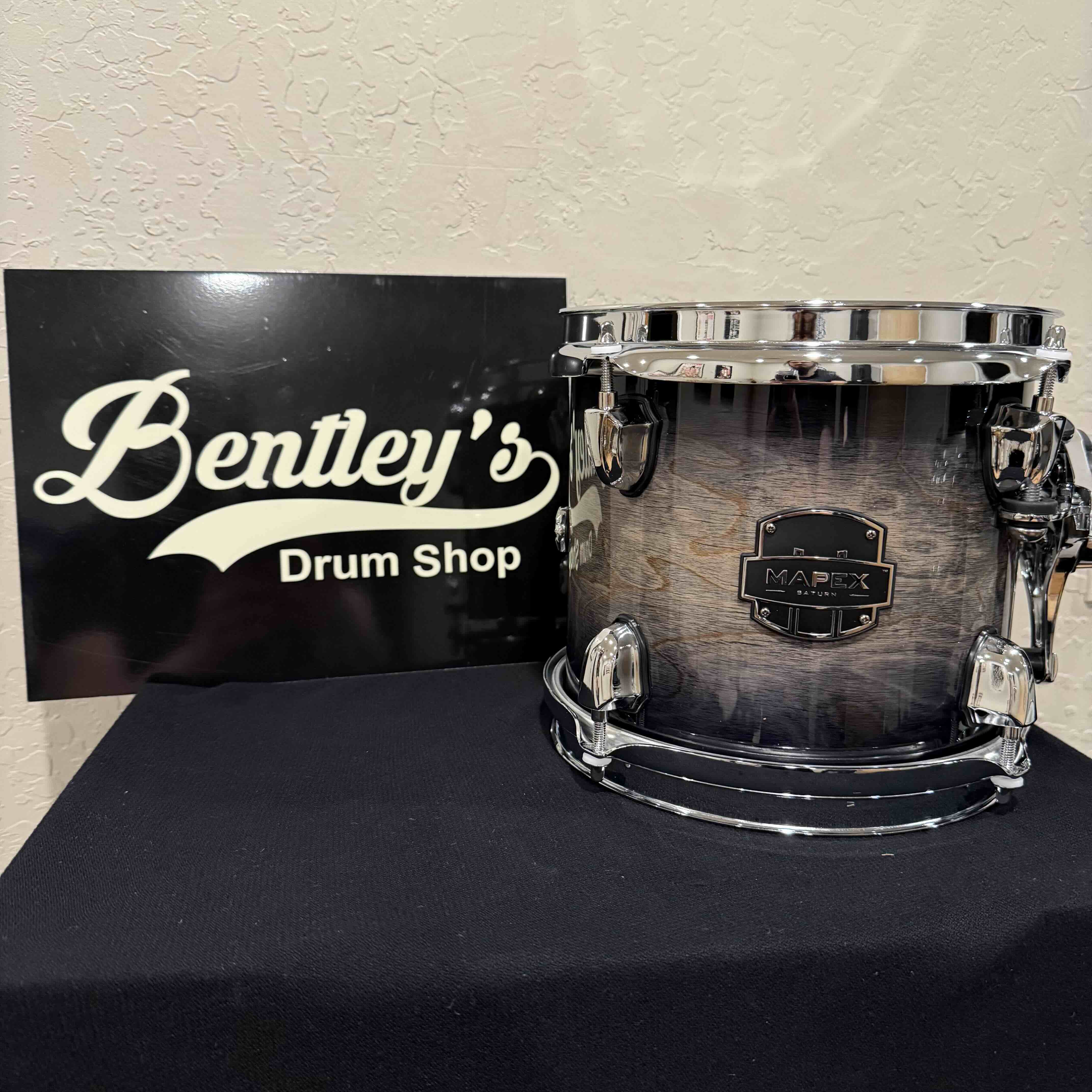 ~NEW!~ Mapex SRT807ZXG Saturn VI Maple/Walnut Hybrid 7x8 Rack Tom in Black Ink Burst Gloss Lacquer