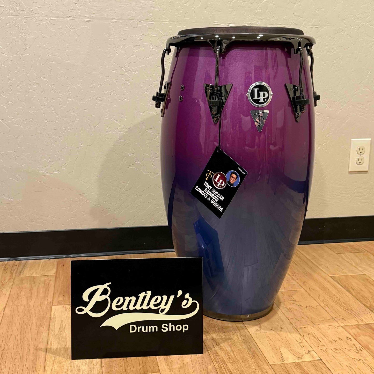 ~NEW!~ LP Latin Percussion LP552X-TS Tony Succar Signature 12-1/2" New Zealand Pine Tumbadora in Rainbow Lacquer with Black Nickel Hardware & Black Skyn Head