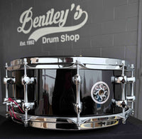 Sakae Maple 5.5x14 Snare Drum in Piano Black Gloss