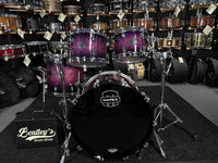 Mapex Saturn VI Maple/Walnut Hybrid Fusion 4-Piece 10/12/14/20 Drum Kit Set in Royal Purple Burst Gloss Lacquer (Displayed at 2026 NAMM Show!)