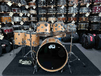 ~ONE OF A KIND PROTOTYPE~ DW Collector's Series Cherry SonicPly 7-Piece 8/10/12/14/16/22 Drum Kit Set in Natural Satin Oil w/ Chrome Hardware & Matching 6.5x14 Snare Drum