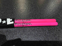 Dope Stickz Neon Pink 8A Barrel Tip Drum Sticks Pair
