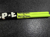 Dope Stickz Neon Yellow Glow 9AX Barrel Tip Drum Sticks Pair