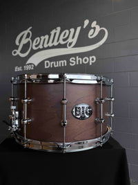 ~NEW~ Dixon Gregg Bissonette 'Big Bud' Signature 8x14 Walnut Snare Drum in Natural Satin