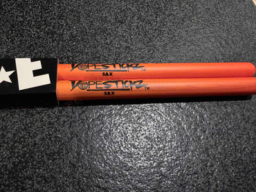Dope Stickz Shock Drop Orange 5AX Acorn Tip Drum Sticks Pair