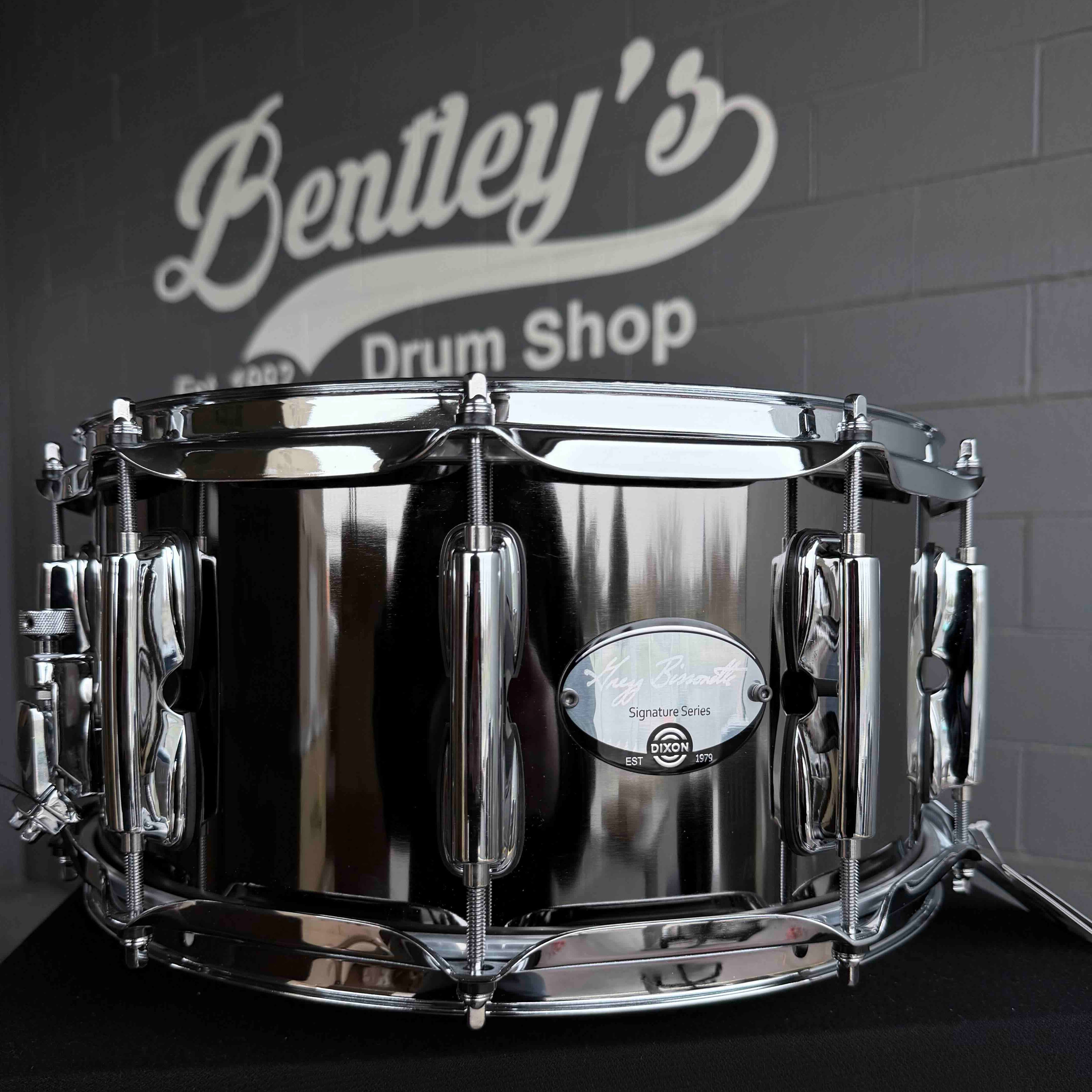 Caisse claire en acier nickelé noir Dixon PDSAN654GBS Gregg Bissonette Signature 6,5 x 14 po *EN STOCK*