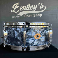 ~NEW~ Slingerland RadioKing Artist Series 5.5x14 Mahogany/Poplar Snare Drum in Black Diamond Pearl with Nickel Hardware